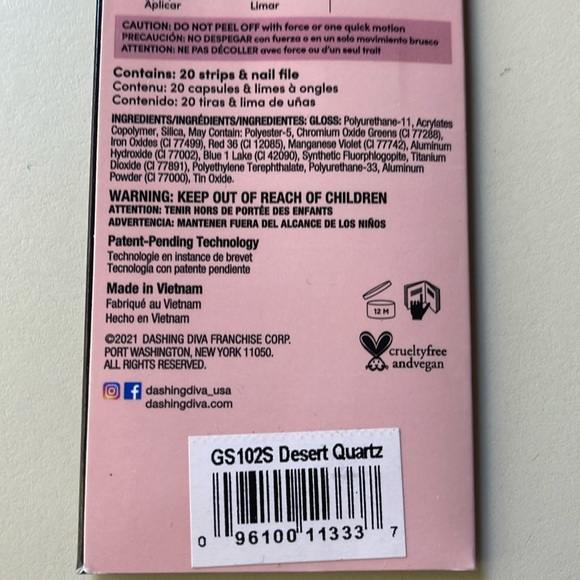 Dashing Diva Gloss Gel Nail Strip Kit in Desert Quartz - Picture 5 of 5